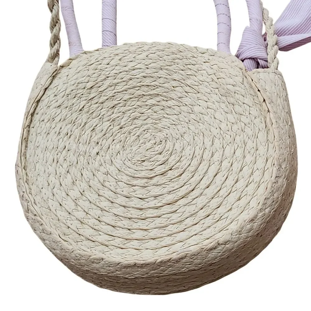 Seed Heritage Woven Straw Wicker Sling Bag Purse Little Girls‎ Summer Cherry- F6